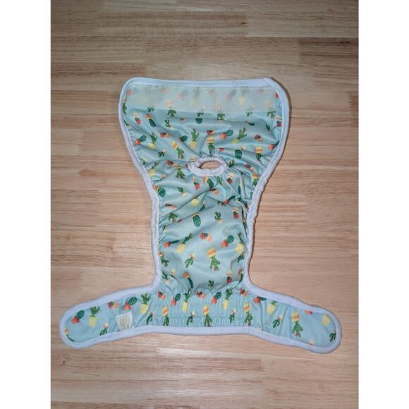 Pet Magasin Cute Cactus Print Washable Dog Diaper w/ Waterproof Layer SZ M - Picture 3 of 6